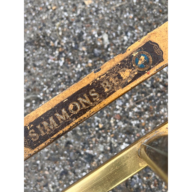 Antique Simmons Brass Bed Full Size Chairish