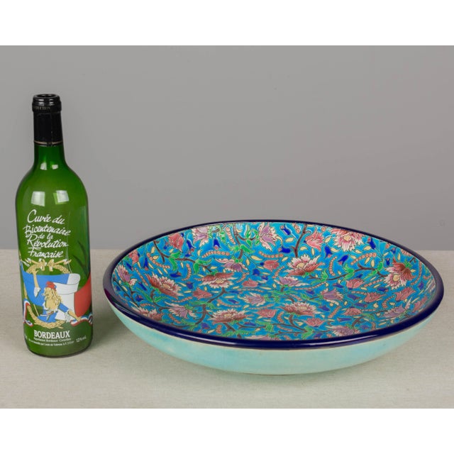 1920s French Art Deco Longwy Cloisonné Enamel Ceramic Bowl For Sale - Image 5 of 6