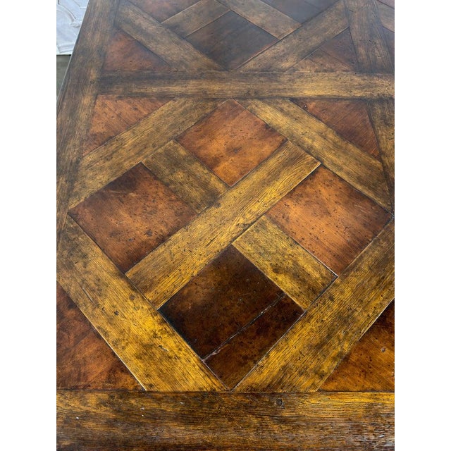 Monumental French Parquet of Versailles Convertible Dining Table For Sale - Image 9 of 18