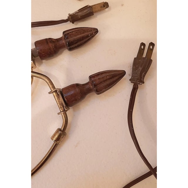 Goddess Asian Kwan Yin Buddhist Lamps Pair For Sale - Image 12 of 13