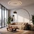 Metal Iconic 95" Arc FLoor Lamp, Black Nickel, Black Marble Base, Dimmable For Sale - Image 7 of 7