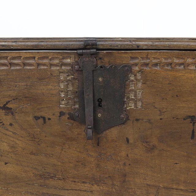 18th Century Large Antique Rustic Farmhouse Chest, 1700s For Sale - Image 5 of 16