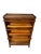 Wood Antique Library Bookcase Lundstrom Chippendale Leaded Glass 3-Tier Sectional Barrister Bookcase - Quarter-Sawn Oak For Sale - Image 7 of 17