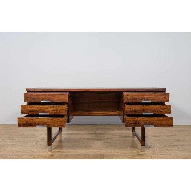 Mid-Century Modern Rosewood Desk from Eigil Petersens Møbelfabrik, Denmark, 1970s For Sale - Image 12 of 18