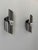 Pair of wall sconces with a brushed metal frame, produced in France in the 1970s. Timeless design typical of the 1970s,...
