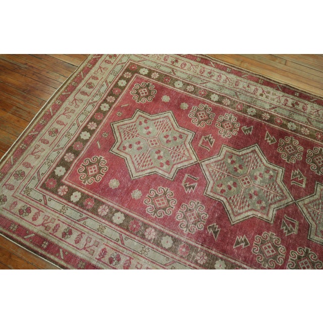 Late 20th Century Crimson Red Central Asian Rug For Sale - Image 12 of 18