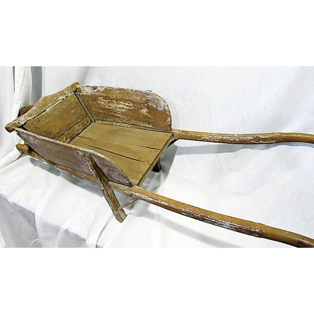 Antique French Child's Wheelbarrow For Sale - Image 4 of 7