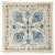20"x21" Embroidered Pillow Cover. Blue Accent Pillow. All Silk Cushion Cover For Sale