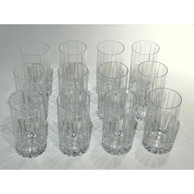 Set of 12 Williams-Sonoma Hand-Cut Crystal Dorset Highball Barware Named for the picturesque county on England's southern...