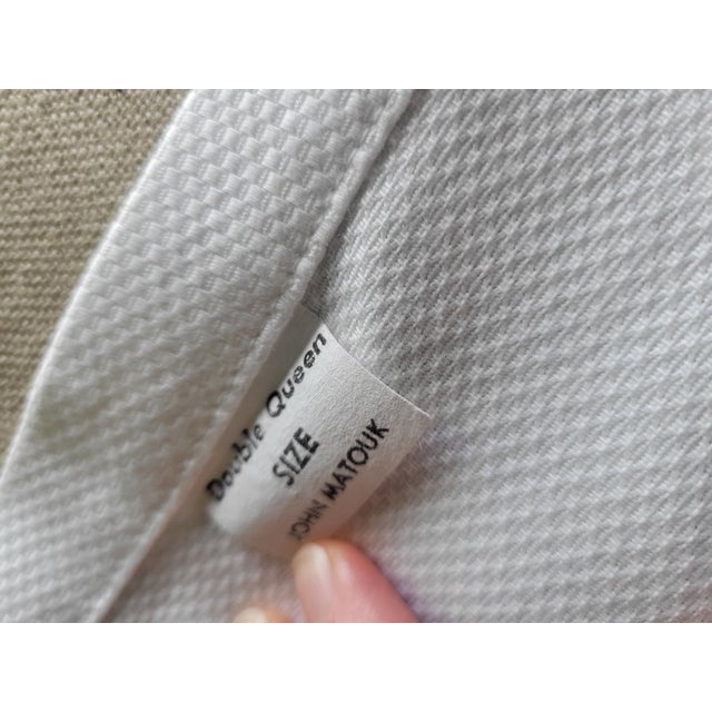 Matouk Vintage Matouk Blue and White Bedspread and Pillow Shams For Sale - Image 4 of 8