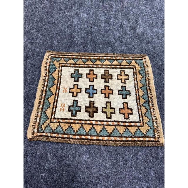 Turkish Yastik Rug 1'4" x 1'2" For Sale - Image 4 of 5