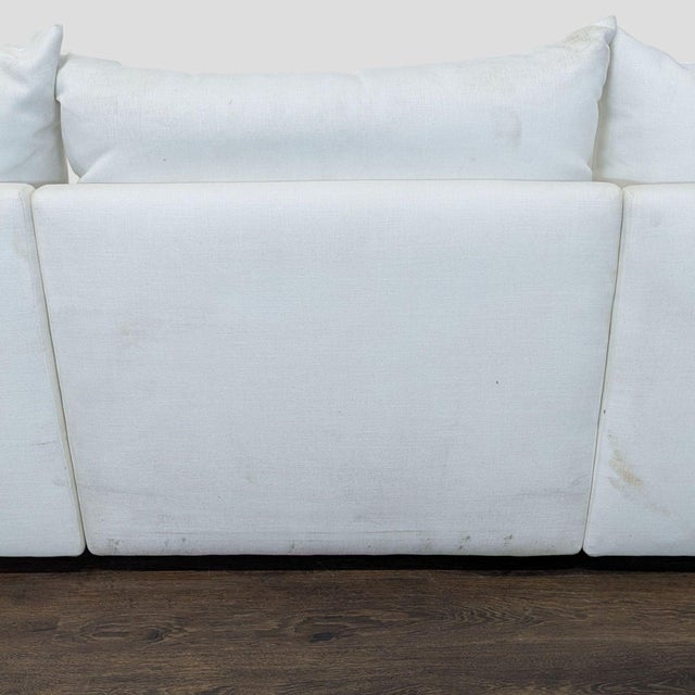White Maiden Home 3-Seat Sofa in White Upholstery For Sale - Image 8 of 11