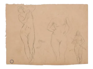 Figures of Women - Drawing - Early 20th-Century