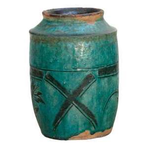 Calyra Asian Green Glaze Vase
