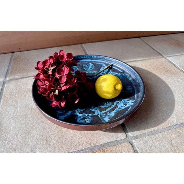 Blue Ceramic Model Ankara 1075-31 Bowl from Carstens Keramik Tönnieshof, West Germany, 1960s For Sale - Image 8 of 15