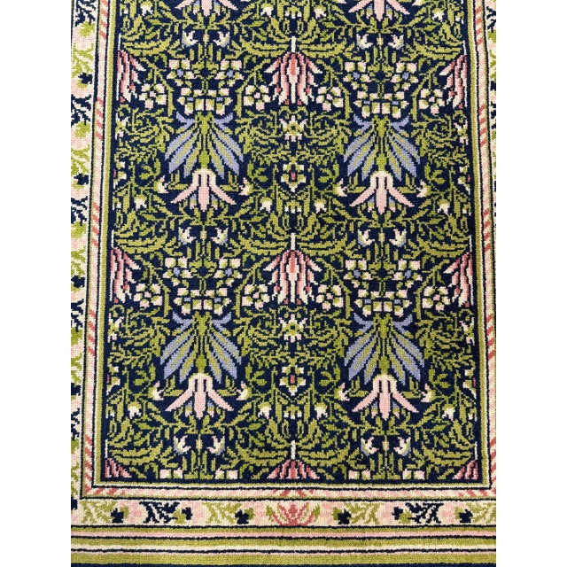 Arts & Crafts 1980s Limited Edition William Morris “The Lily” Rug 2'3" X 4'6" For Sale - Image 3 of 7