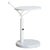 Vintage French Postmodern White Metal + Marble Adjustable Side Table For Sale