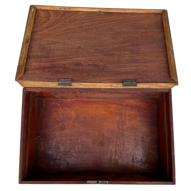 Early 20th Century Early 1900s French Oak Box For Sale - Image 5 of 10