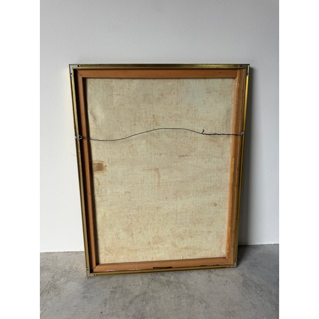 Vintage Bali Folk Art “Niwg Jagri Peneslanan Klod Ubud Bali” Oil on Canvas Painting – Framed For Sale - Image 13 of 13