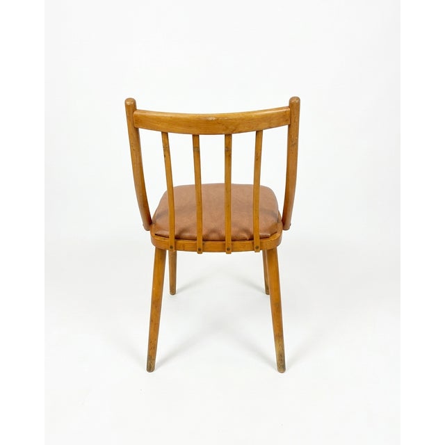 Brown Mid-Century Modern Chair by Antonín Šuman, 1960s For Sale - Image 8 of 14