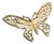 Sarah Coventry Gold Tone Butterfly Brooch For Sale