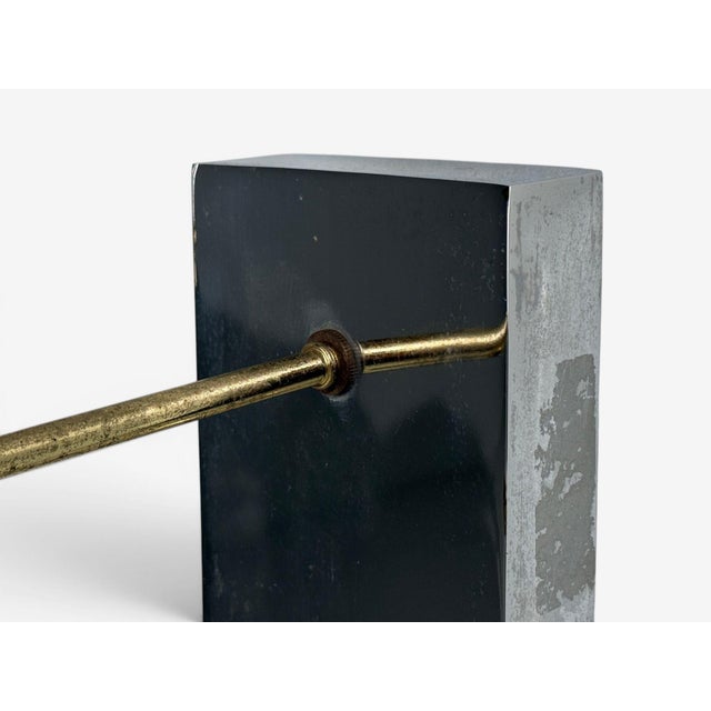 Tommi Parzinger, Large Wall Sconces, Chromed Steel, Brass, Fabric, Usa, 1950s For Sale - Image 10 of 11