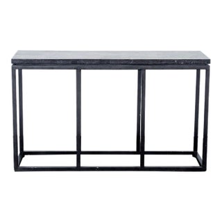 Broyhill Metal and Faux Stone Console Table For Sale