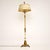 Antique French Neoclassical Tole floor lamp & original Tole shade in an ivory colour, dating from around the 1900-1920...