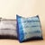 Contemporary Studio Variously Hand Dyed Ara Indigo Silk Pillow For Sale - Image 3 of 8
