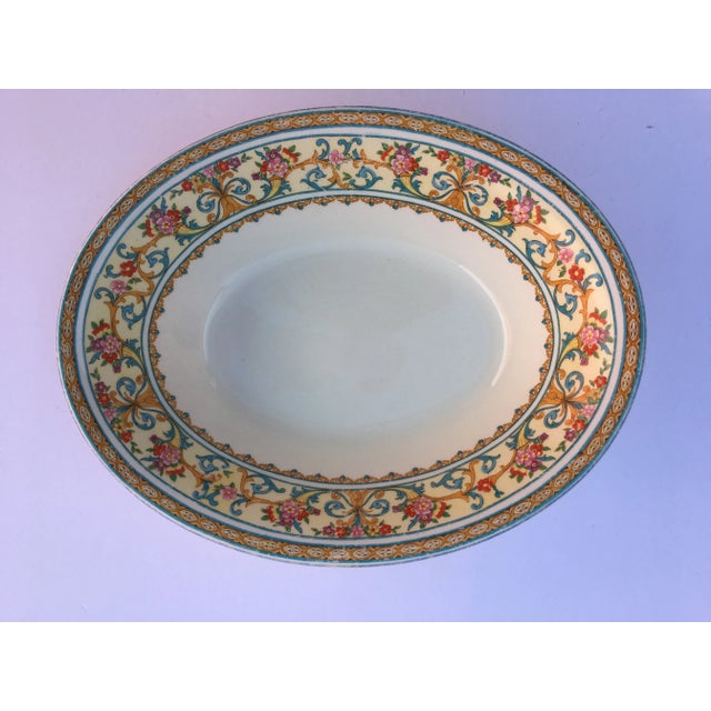 Ceramic Délicate Beautiful Design for This Oval Royal Mayott Staffordshire Ceramic Vintage Serving Dish. For Sale - Image 7 of 7