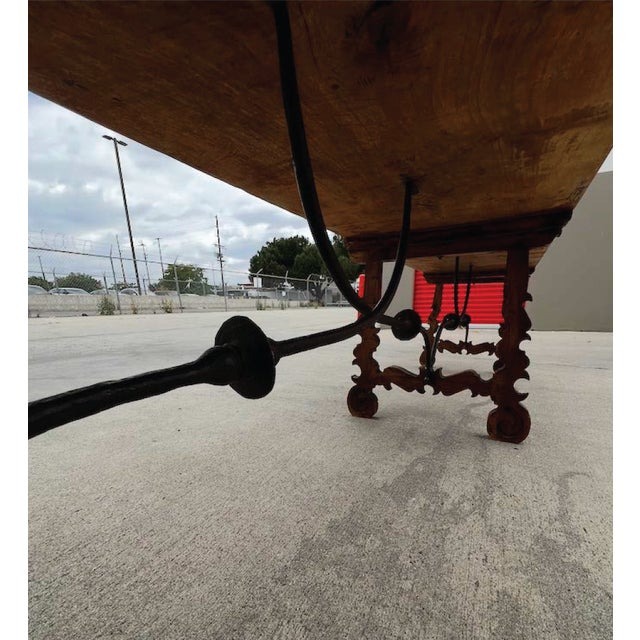 Dimensions: Length: 134" | Width: 28" | Height: 31" | Top Thickness: 1.75" Tables of this length (134 inches) and narrow...