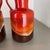 Fat Lava Op Art Pottery Multi-Color Vases from Jasba Ceramics Germany, 1970s, Set of 2 For Sale - Image 10 of 18