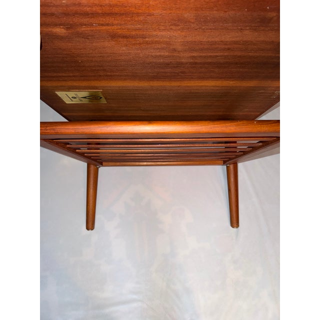 Wood Authentic Mid-Century Modern Model 73 Teak Coffee / Side Table Designed by Holger Georg Jensen by Kubus Denmark 1960s For Sale - Image 7 of 12