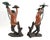 Candlestick Pair - Large Antique Hand Painted Bronze Frogs For Sale - Image 11 of 18