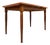Extendable Teak Dining Table with Oak Legs For Sale