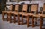 Oak and Rush Chairs in the style of Charles Dudouyt, 1950s, Set of 5 For Sale - Image 6 of 18