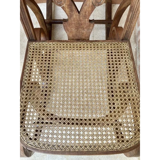 Set of 20th Century Art Deco Bentwood Rocking Chairs with Reed Seats For Sale - Image 6 of 11