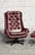 Animal Skin Swivel Chairs with Ottomans from T. J. Laitinen, Finland, 1970s, Set of 4 For Sale - Image 7 of 7