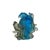 Glass Chinese Liuli Crystal Glass Pate-de-verre Turtle Celestial Animals Figure For Sale - Image 7 of 9