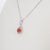 1Ct Padparadscha Sapphire Pendant With Earth-Mined Diamonds in Solid 14k Gold For Sale In Columbus - Image 6 of 7