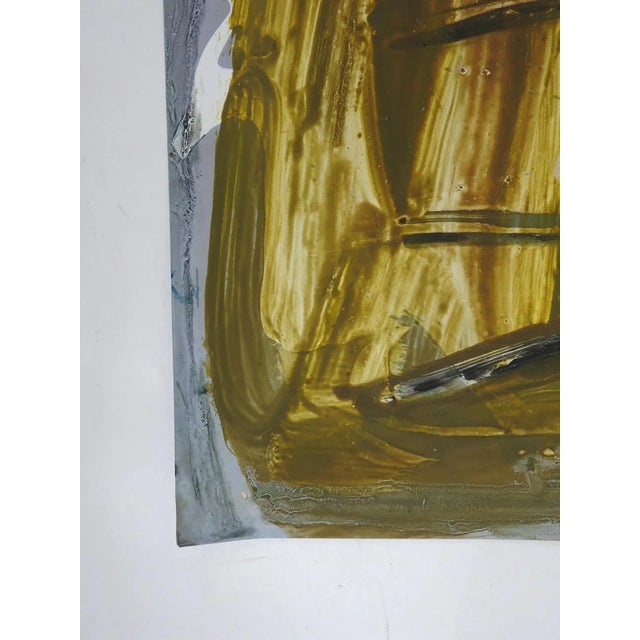 Late 20th Century Contemporary Abstract Painting on Metal For Sale - Image 5 of 7
