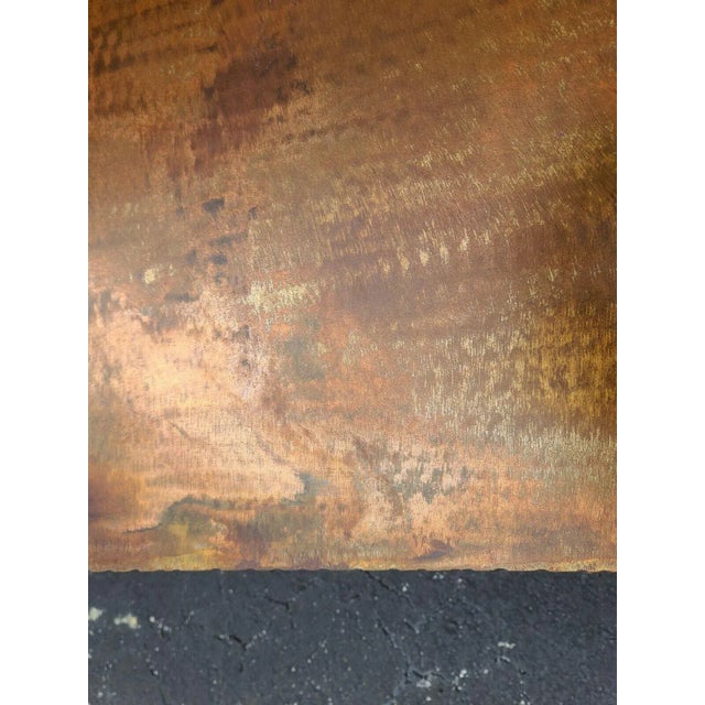 Copper Coffee Cocktail Table 73" For Sale - Image 10 of 12