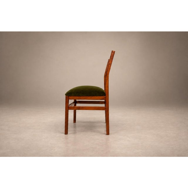Brazilian Modern Set of Twelve Chairs in Caviuna wood & Olive Velvet, Arrendamento, 1960s, Lot 661-1181 For Sale - Image 18 of 18