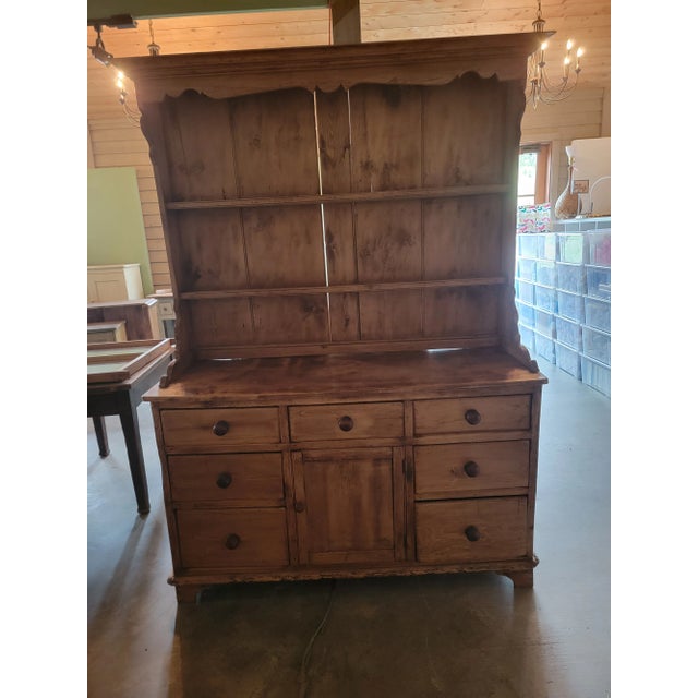 Antique Pine Dresser From England For Sale - Image 13 of 13