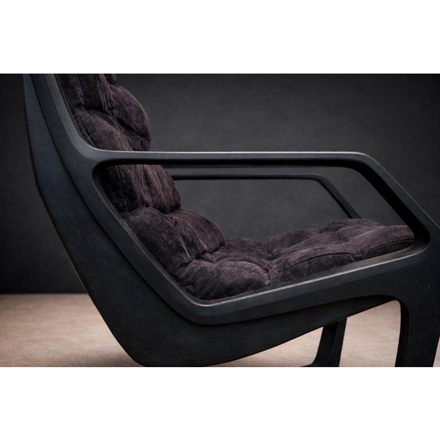 Mid-Century Modern Fixed "Commander" Armchair in Metal, Jorge Zalszupin, 1970s For Sale - Image 3 of 11