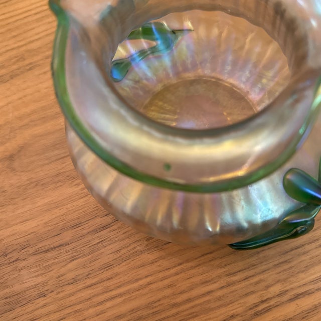 Early 20th Century Kralik Art Nouveau Iridescent Glass Vase | Bohemian, C. Early 1900s For Sale - Image 5 of 5