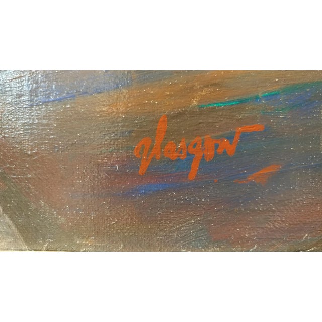 Bernard Glasgow - 1930s California Harbor Scene Oil Painting For Sale In Los Angeles - Image 6 of 10