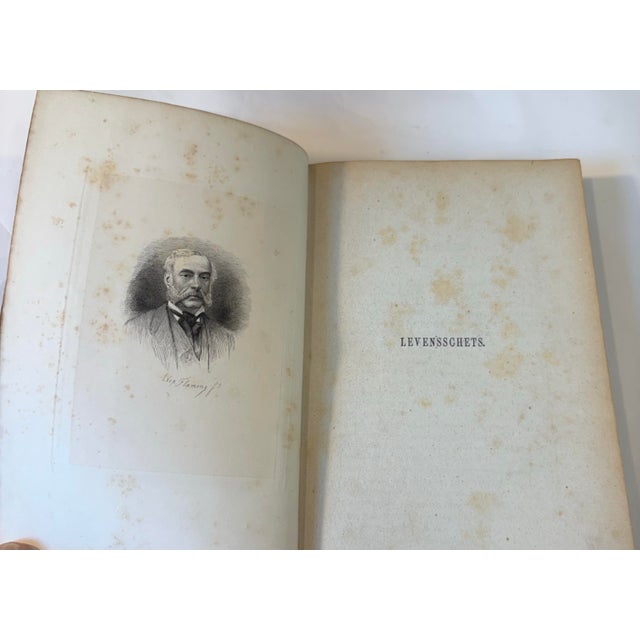 Animal Skin 1877-79 Leather Bound “The Complete Works of the Good Lord Smits” French or Dutch Books - Set of 5 For Sale - Image 7 of 8