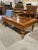 Traditional Thomasville Vintage Burl Wood Coffee Table With Turned Legs For Sale - Image 3 of 9