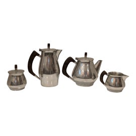 Example of Pewter Finish Coffee and Tea Service